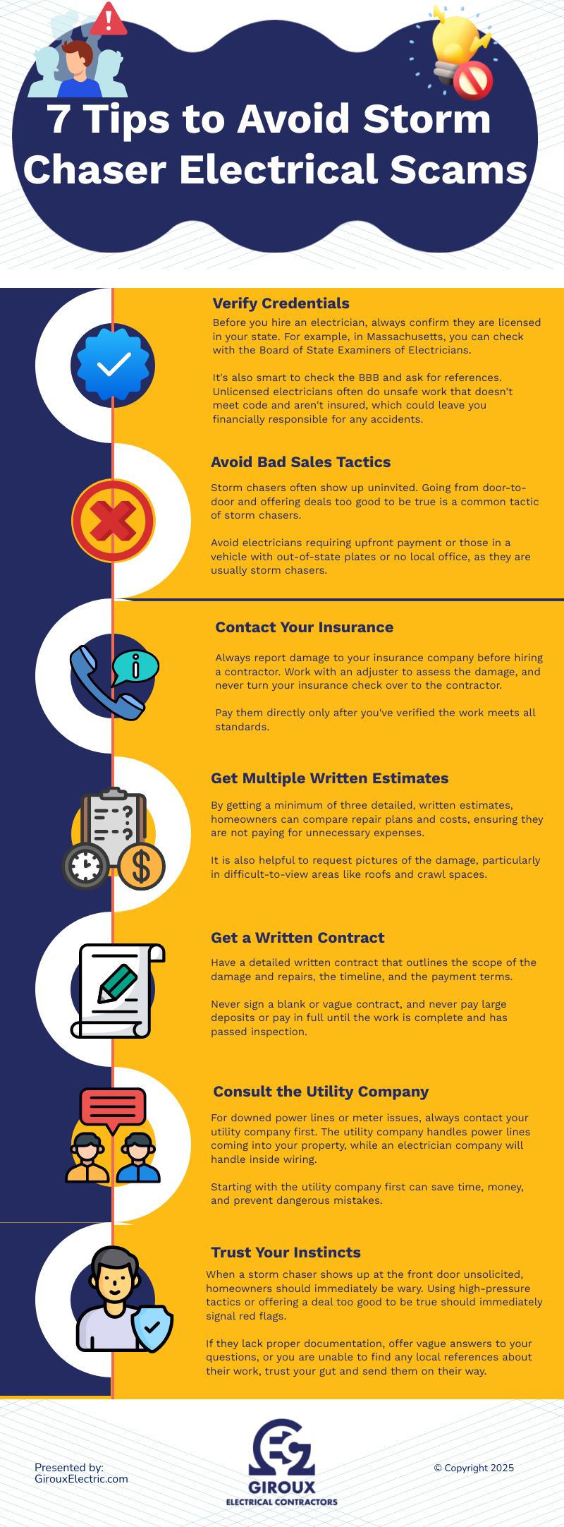 Storm Chaser Warning: 7 Tips to Avoid Electrical Repair Scams