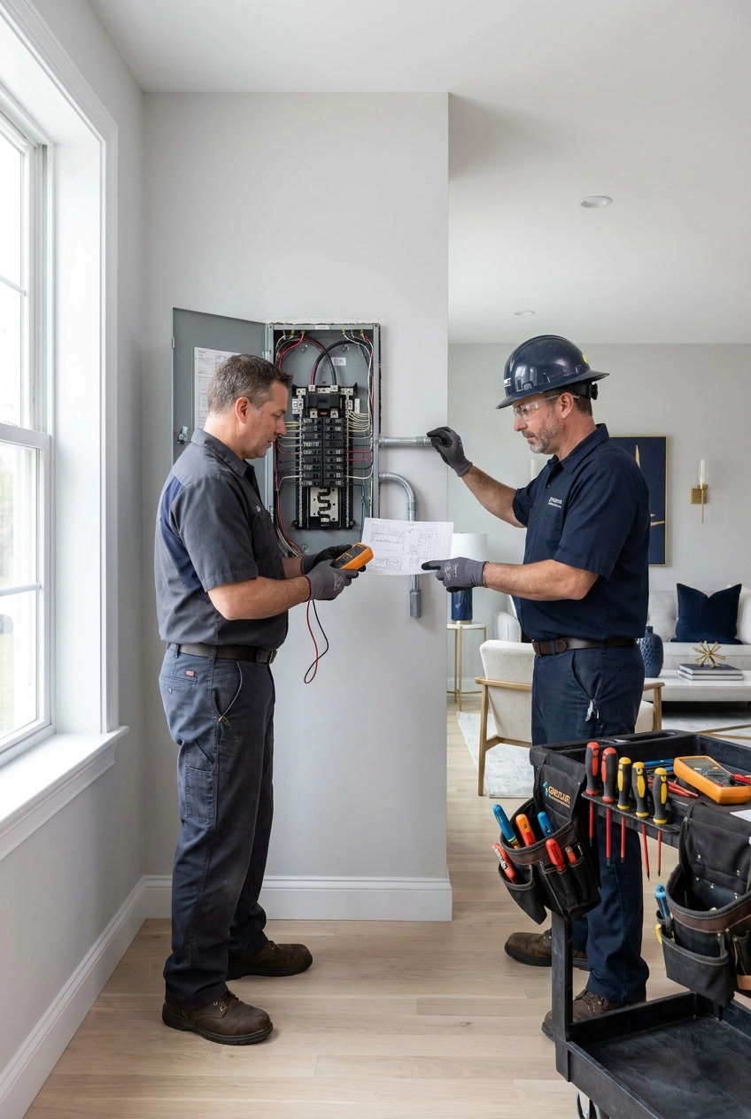 Giroux Electrical Contractors electricians providing professional electrical services in Massachusetts